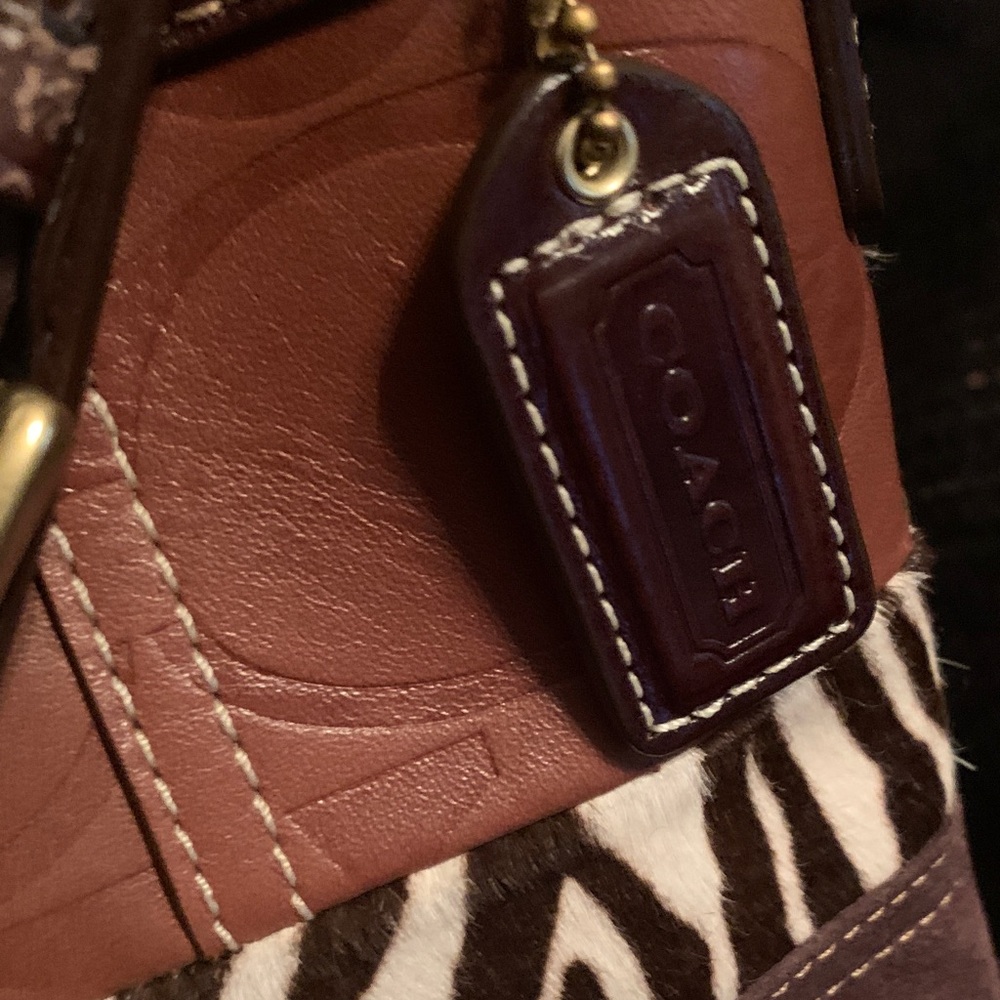Coach Patchwork Leather Shoulder Bag - Picture 6 of 12